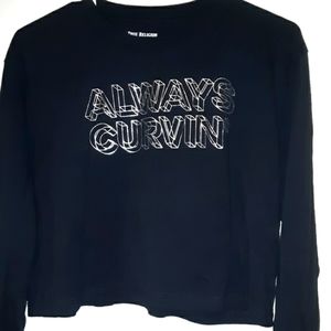 True Religion long sleeve crop top. Size M $22